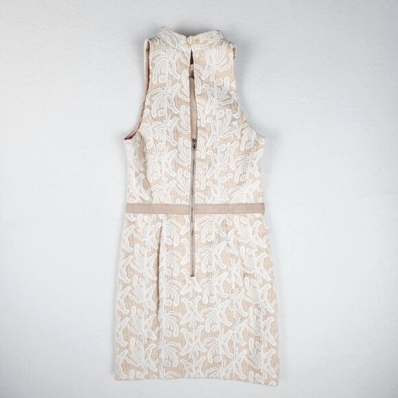 English Factory Floral Lace Mini Dress Size M Cream Nude - Picture 11 of 11